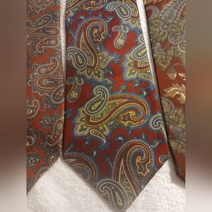 6 Vintage Paisley Large Print Ties Menswear